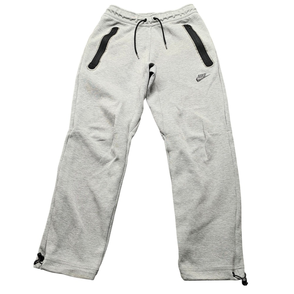 Nike Tech Fleece Joggers Mens XS Heather Grey Sweatpants DQ4312-063 Toggle Hem